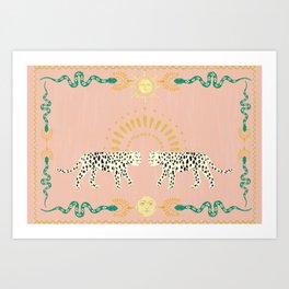 Snakes and Leopards Art Print