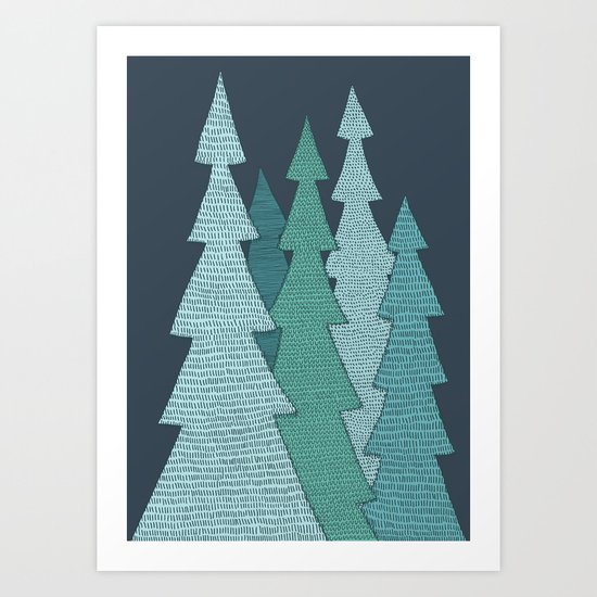Pines Art Print