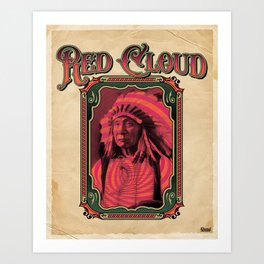 Red Cloud Oglala Lakota Art Print