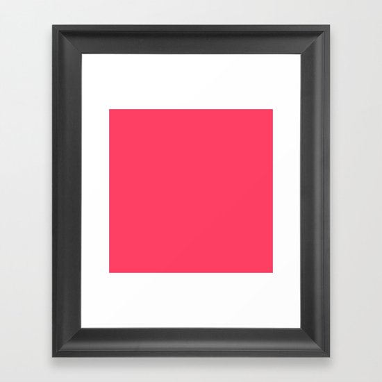 Pinky Red Framed Art Print