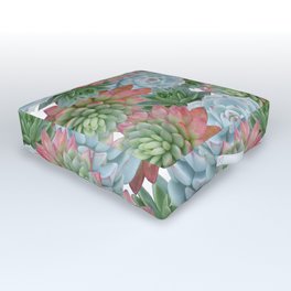 Succulents Pattern #2 #GreenVibes #decor #art #society6 Outdoor Floor Cushion
