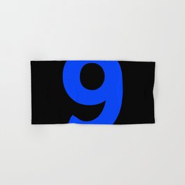 Number 9 (Blue & Black) Hand & Bath Towel