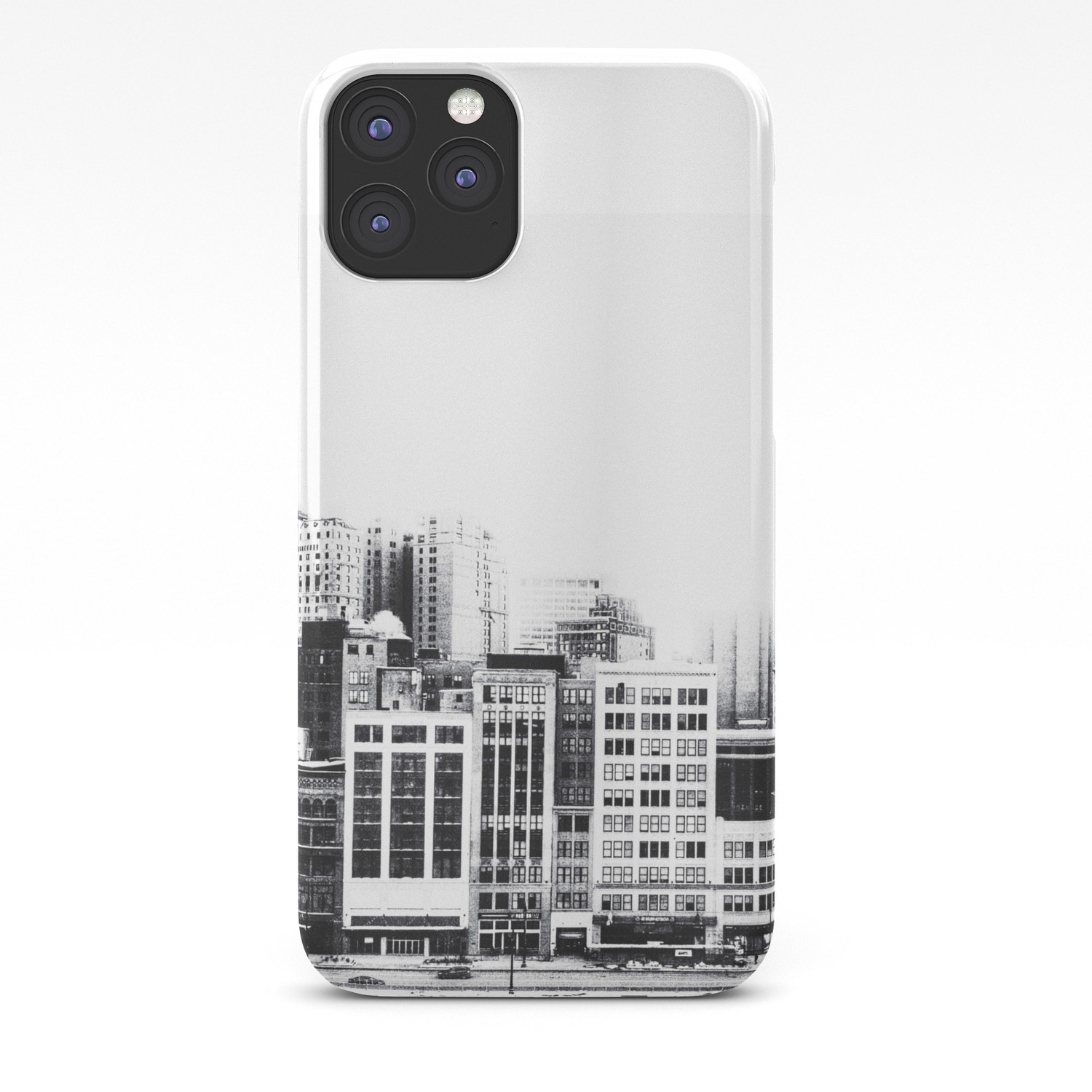 Woodward Avenue Downtown Detroit Black And White Print Iphone Case By Melissapoirierphotography Society6