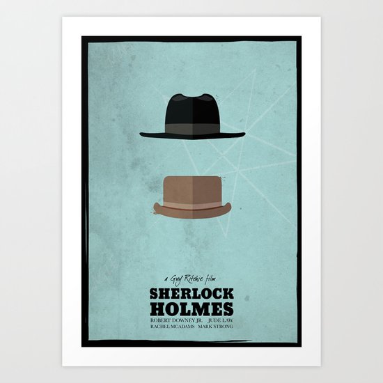 Sherlock Holmes (2009) - minimal poster Art Print