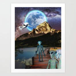 Alien Planet/Sci-fi Fantasy Art Print