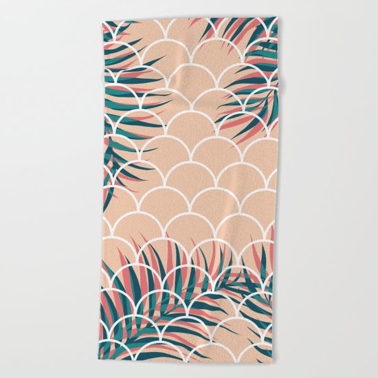 Tropical Window #society6 #decor #buyart Beach Towel