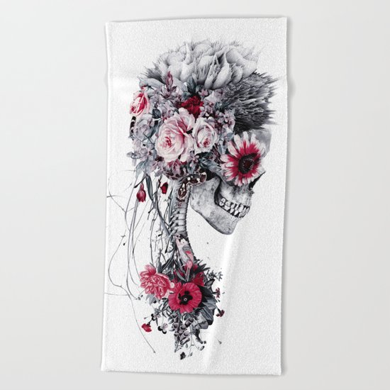 Skeleton Bride Beach Towel