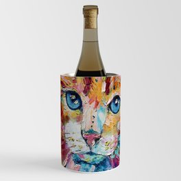 Cat Oil Painting Wine Chiller