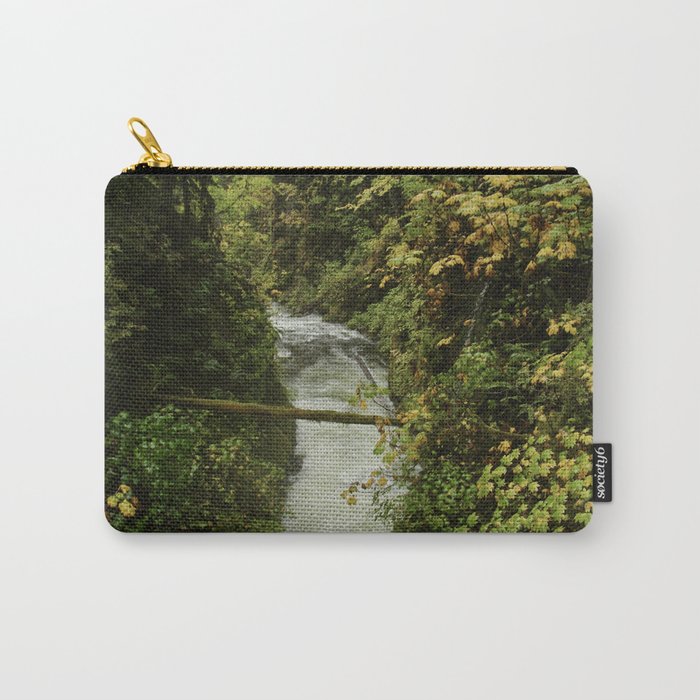 Leaf Canyon — River Canyon Nature Photograph Carry-All Pouch