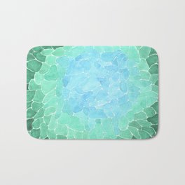 Abstract Sea Glass Bath Mat