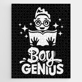 Boy Genius Back To School Kids Cute Quote Jigsaw Puzzle