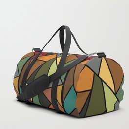 Baroque Autumn Stained Glass Pattern Duffle Bag
