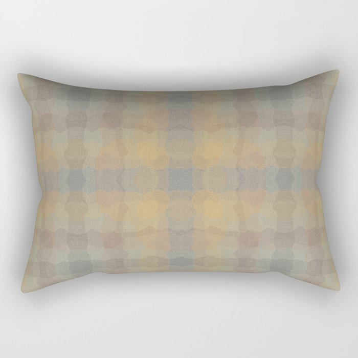 Neutral Wavelength Check Rectangular Pillow