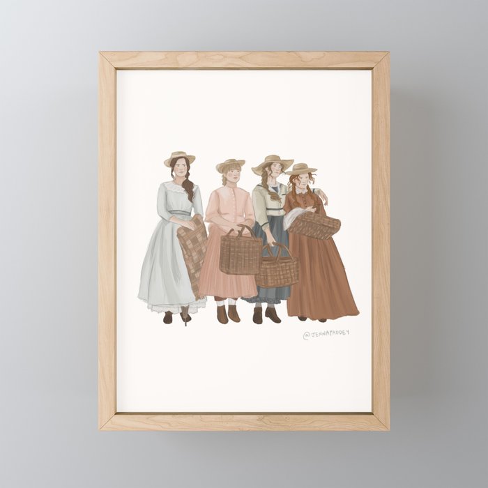 Little Women Framed Mini Art Print