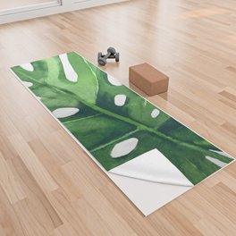 Monstera Leaf Yoga Towel
