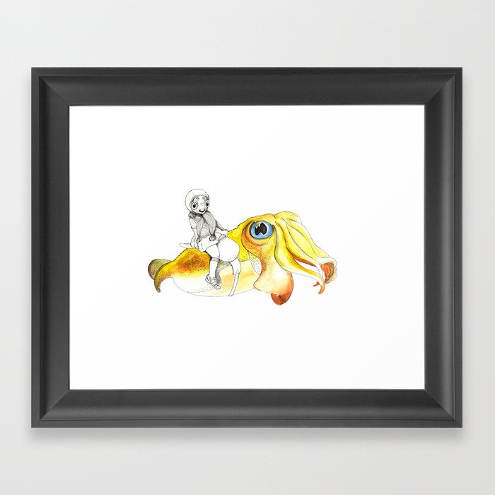 Pufferfish - Joyride Framed Art Print