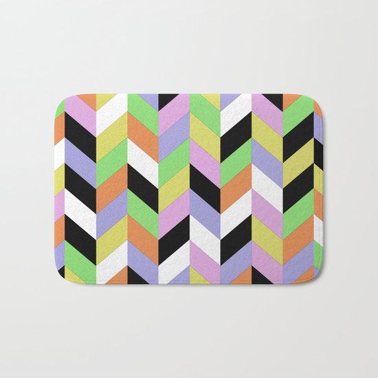 Stacked Colour Bath Mat