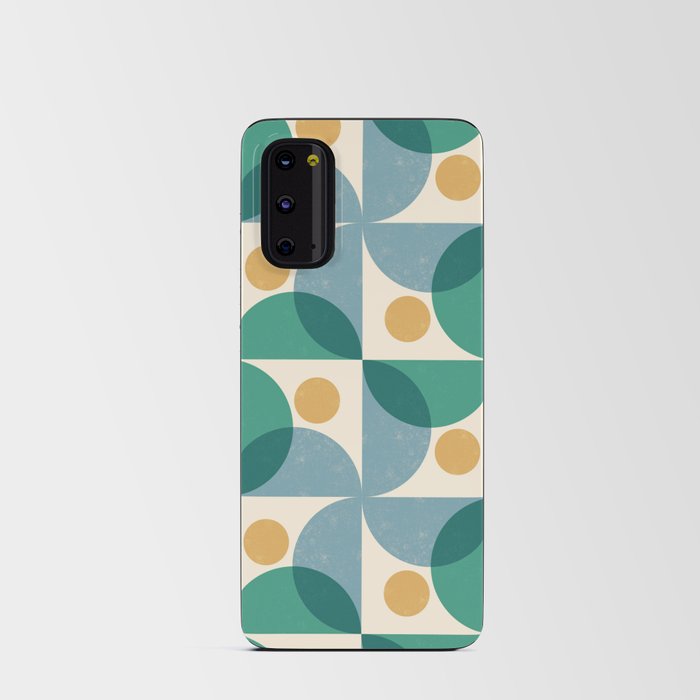 Abstraction_GEOMETRIC_SHAPE_SUN_CIRCLE_PATTERN_POP_ART_0327M Android Card Case