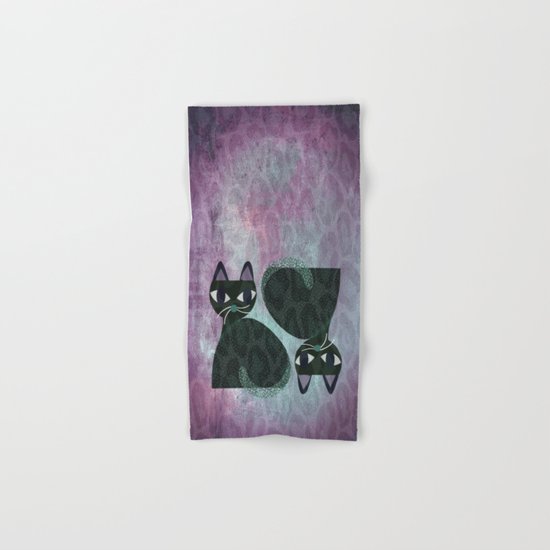 Two Cats Hand & Bath Towel