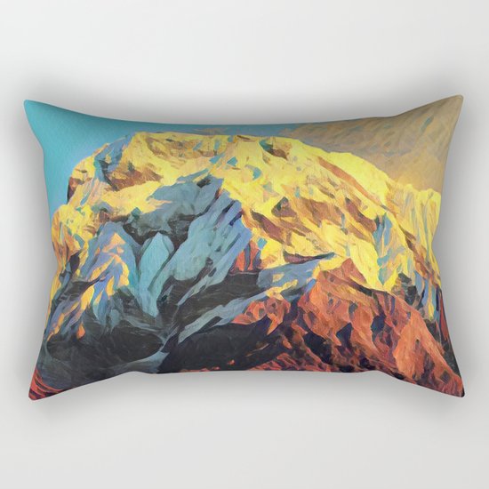 Snowy Mountain Rectangular Pillow