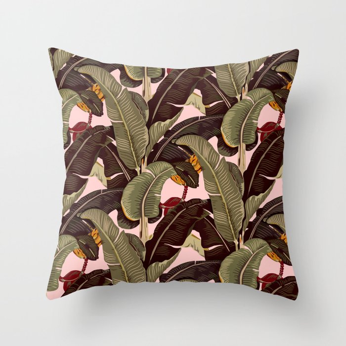 martinique pattern Throw Pillow
