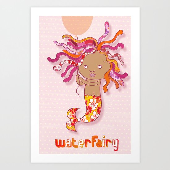 Water Fairy Mermaid Art Print