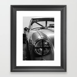Black 'n White Racer / Classic Car Photography Framed Art Print