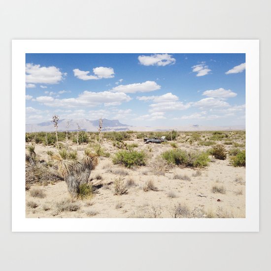 Salt Flat, Texas Art Print