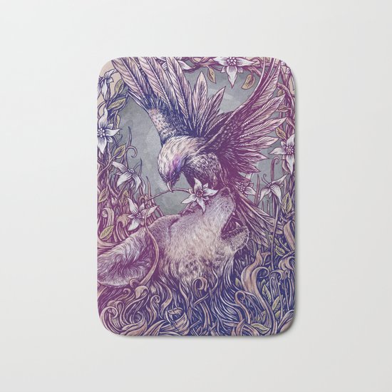 Romance Wolf Bath Mat