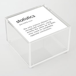 Statistics Definition Acrylic Box