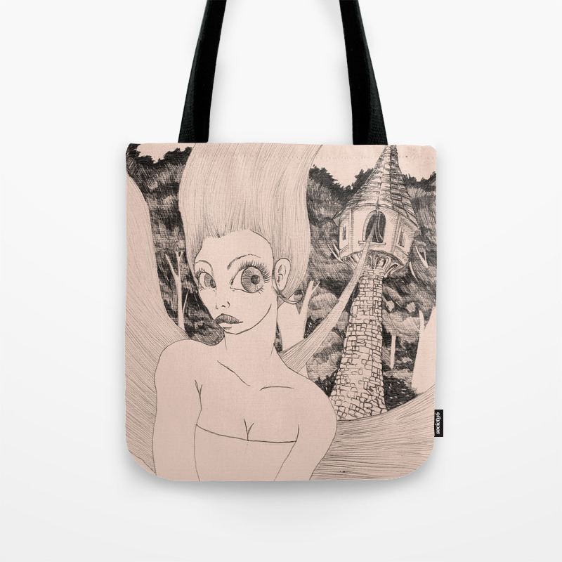 rapunzel tote bag