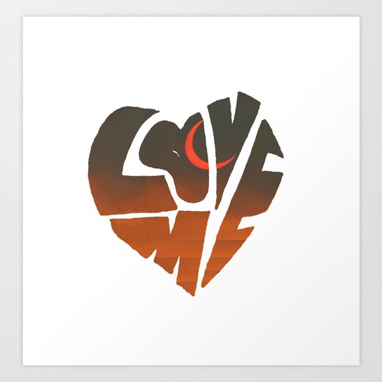 loveme Art Print