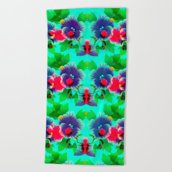 Fall Garden Beach Towel