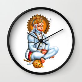 Lord Hanuman Wall Clock