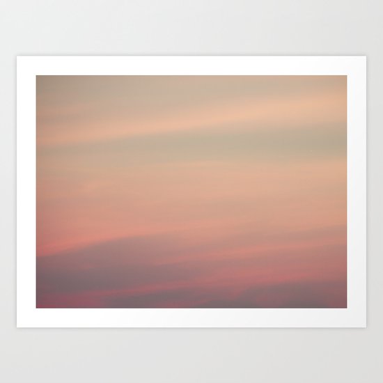Pink Opaline Sky Art Print