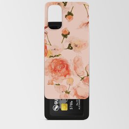 Peach Florals Android Card Case