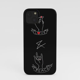 Love and peace iPhone Case