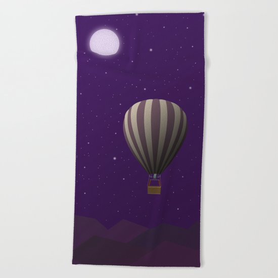TRAVEL TO THE MOON Beach Towel