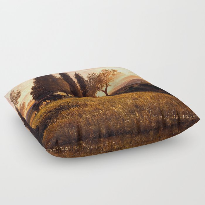 Landscapes of Tuscany Floor Pillow