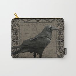 Vintage Halloween raven Carry-All Pouch