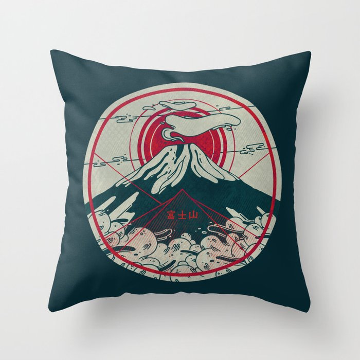 Mount Fuji Throw Pillow