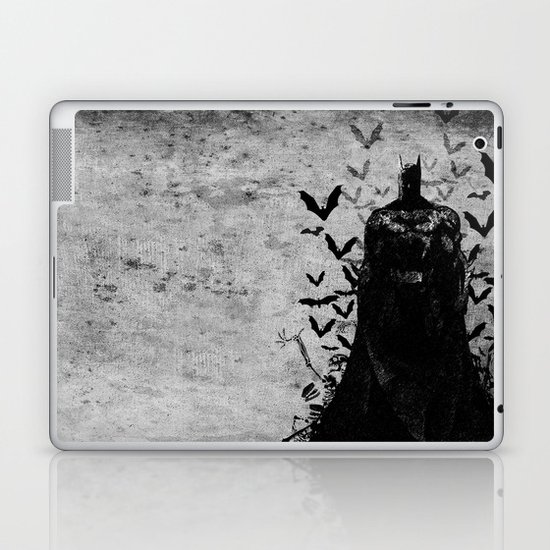 The night rises B&W Laptop & iPad Skin