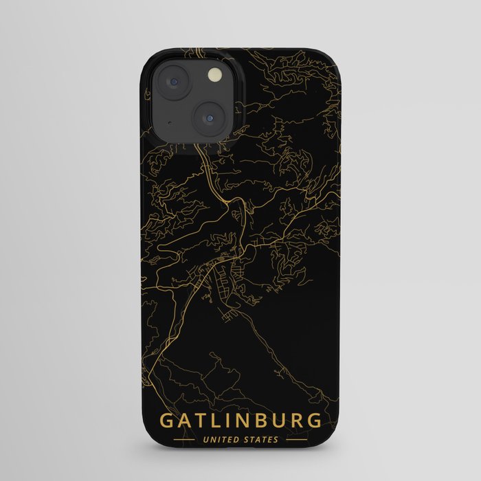 Gatlinburg, United States - Gold iPhone Case