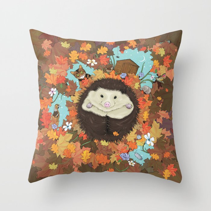 Luv Song (Hedgehog) Throw Pillow
