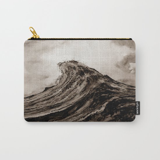 The WAVE - sepia Carry-All Pouch