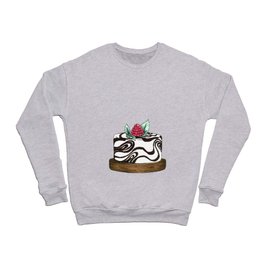 Black and White Raspberry Cheesecake Crewneck Sweatshirt