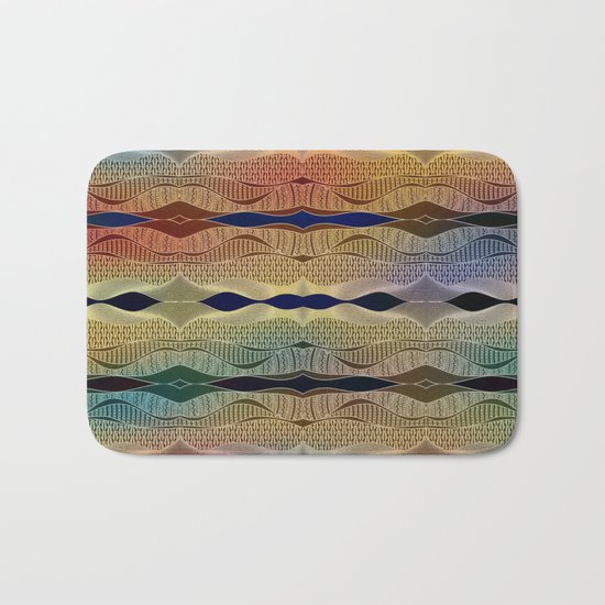 Doodle pattern Bath Mat