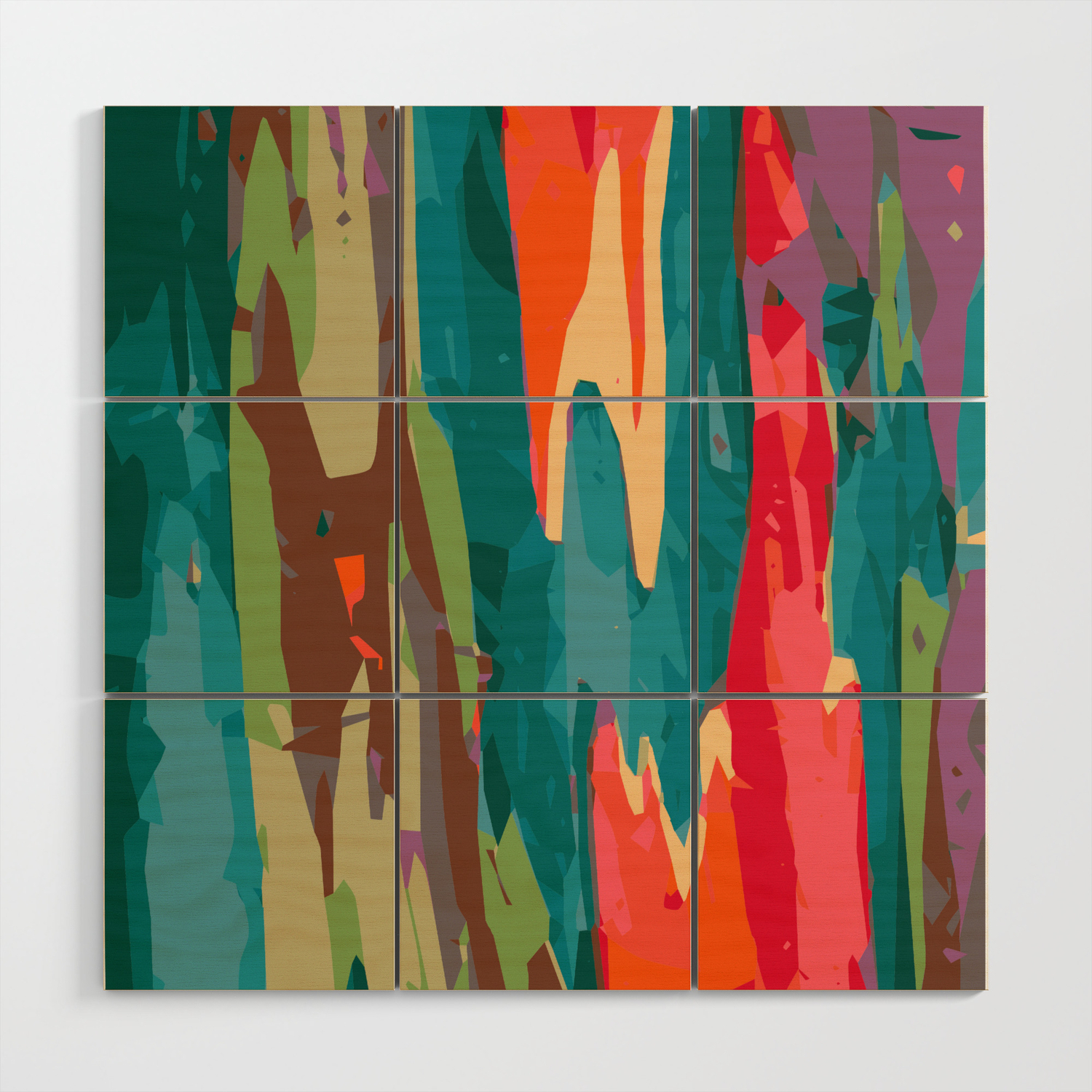 Rainbow Eucalyptus Wood Wall Art By Mikebam Society6