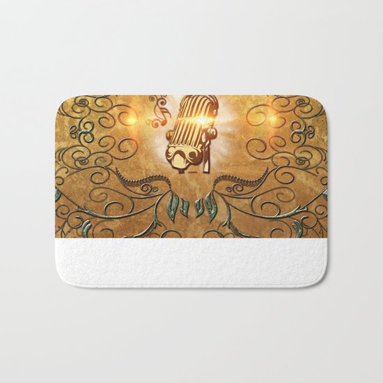 Music, microphone Bath Mat