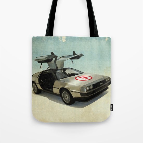 Number 3 - DeLorean Tote Bag